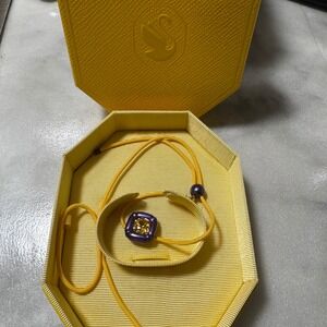 Swarovski Dulcis Necklace Purple With Yellow Crystal